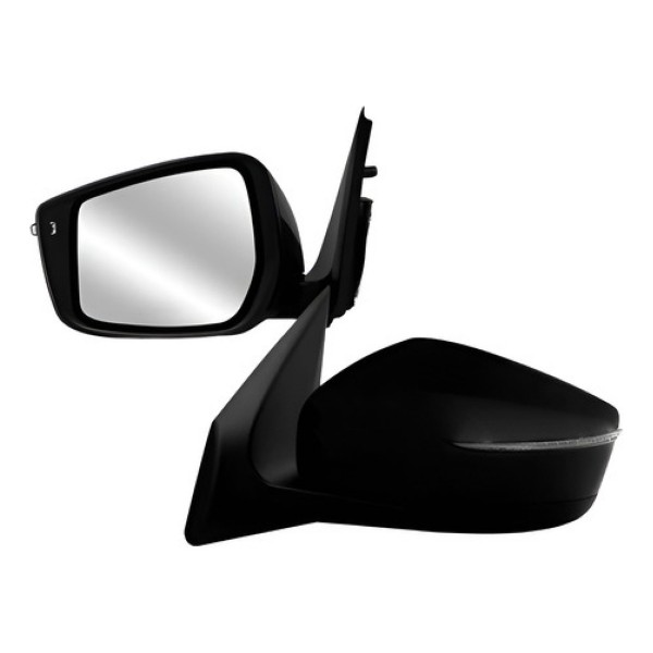 Par Retrovisor Versa 2016 A 2019 C/pisca (fino) Preto Liso