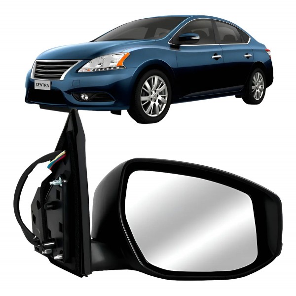 Retrovisor Sentra 2014 A 2016 Eletrico C/pisca Primer