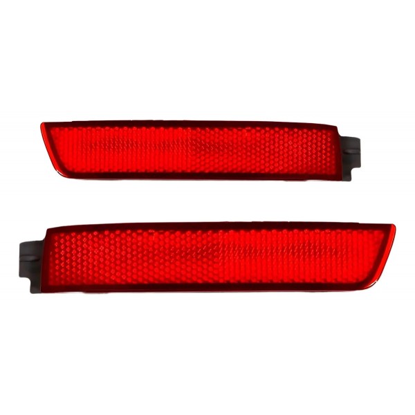 Par Refletor Parachoque Traseiro Sentra 2014 2015 2016 Vermelho