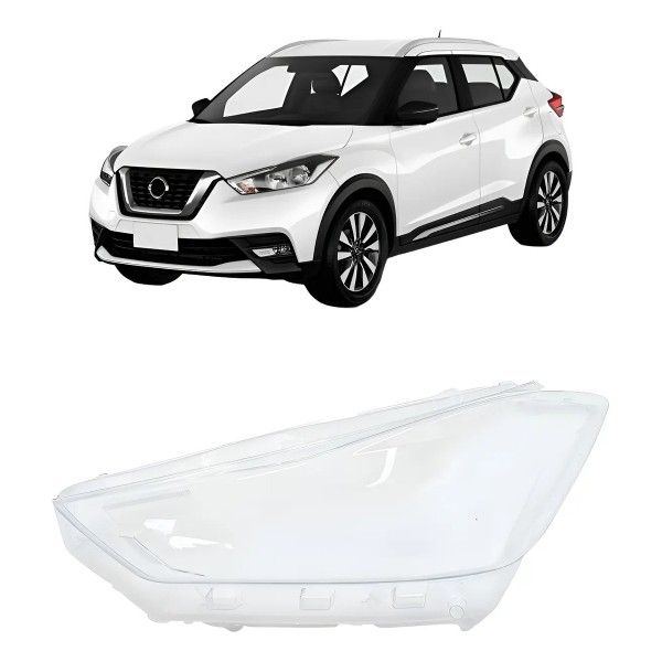 Lente Farol Dianteiro Para Nissan Kicks 2017 2018 A 2021