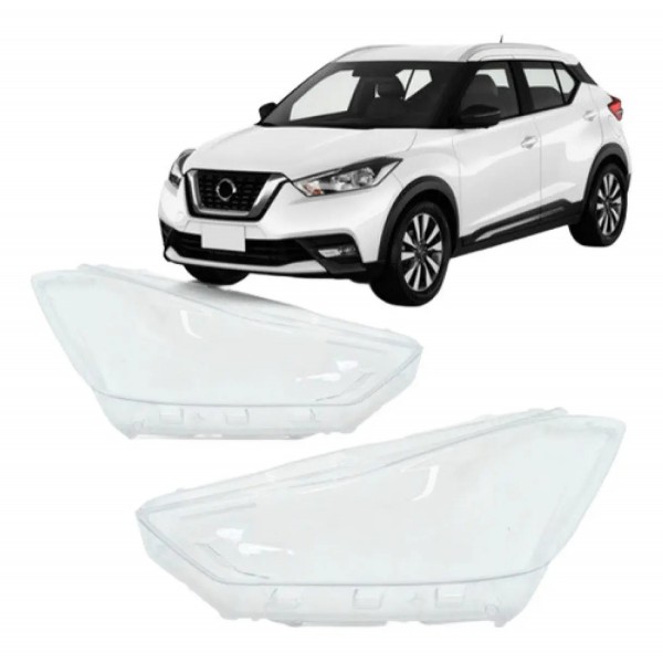 Par Lente Farol Dianteiro Para Nissan Kicks 2017 A 2021