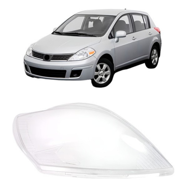 Lente Farol Dianteiro Para Nissan Tiida 2008 A 2013