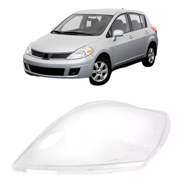Lente Farol Dianteiro Para Nissan Tiida 2008 A 2013