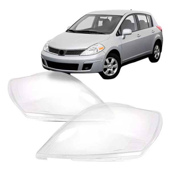 Par Lente Farol Dianteiro Para Nissan Tiida 2008 A 2013