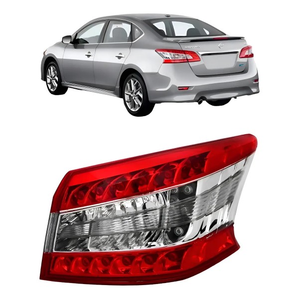 Lanterna Traseira Canto Sentra 2014 A 2016 C/ Led