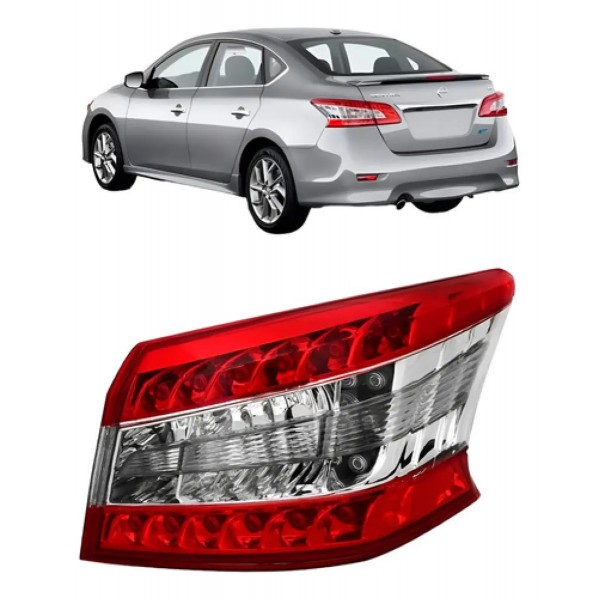 Lanterna Traseira Canto Sentra 2014 A 2016 C/ Led