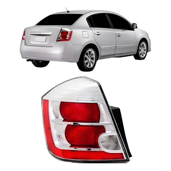Lanterna Para Nissan Sentra 2007 08 09 2011 Traseira Bicolor