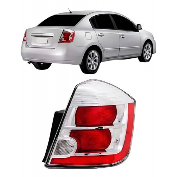 Lanterna Para Nissan Sentra 2007 08 09 2011 Traseira Bicolor