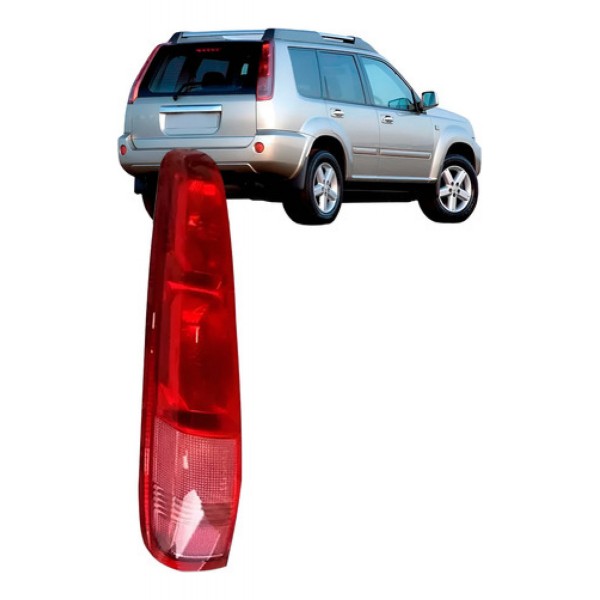 Lanterna Traseira X-trail 2005 2006 2007 2008 Lente Vermelha