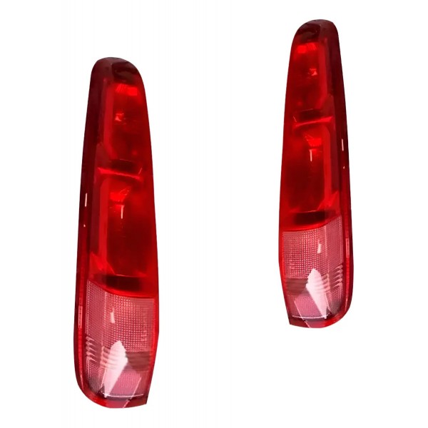 Par Lanterna Traseira X-trail 2005 A 2008 Lente Vermelha Ambos Lados Vermelho