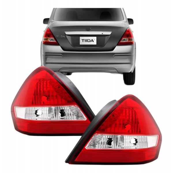 Par Lanterna Traseira Tiida 2008 2009 2010 2011 Sedan