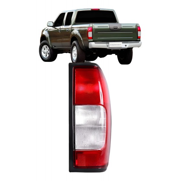 Lanterna Para Nissan Frontier Bicolor Ré Cristal 2003 A 2007