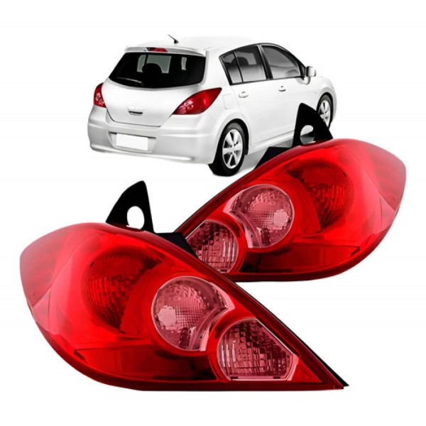 Par Lanterna Traseira Tiida 2008 A 2011 Hatch