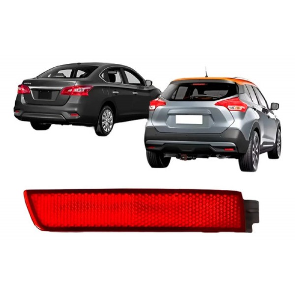 Refletor Parachoque Kicks 2017 A 2021 Sentra 2014 A 2019