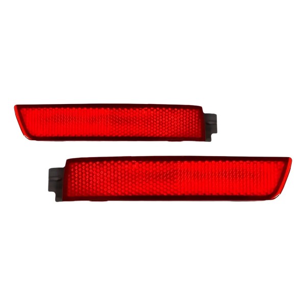 Par Refletor Parachoque Kicks 17 A 2021 Sentra 2014 A 2019 Vermelho