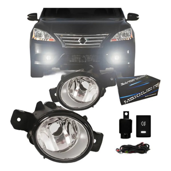 Kit Farol Milha Auxiliar Neblina Sentra 2007 2008 2009 2010.