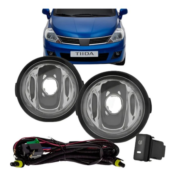 Kit Farol Auxiliar Tiida 2007 2008 2009 2010 2011