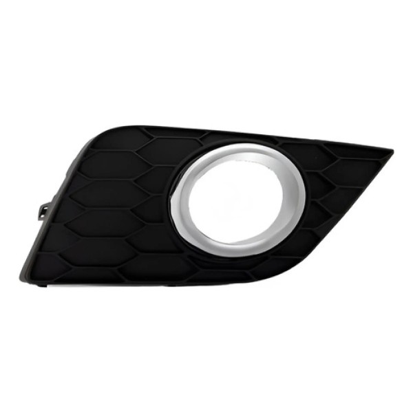 Par Grade Parachoque Sentra 2017 2018 Com Furo Aro Cromado. Preto
