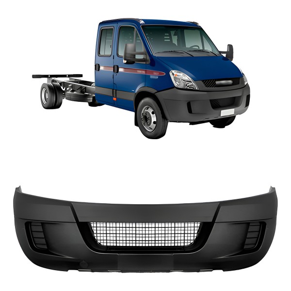 Parachoque Para Iveco Daily 2008 A 2013 Com Grade Filetada