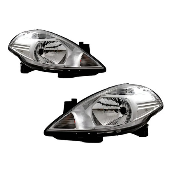 Par Farol Dianteiro Tiida 2007 A 2013 C/ Pisca Cristal