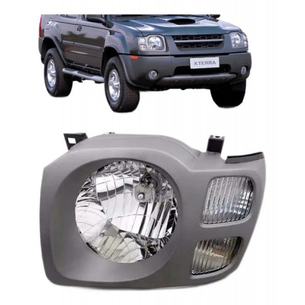 Farol Xterra 2003 2004 2005 2006 Moldura Cinza