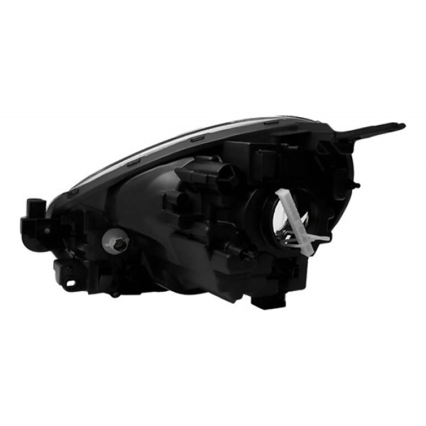 Farol Dianteiro Para Nissan March 2011 A 2013 Cromado Manual
