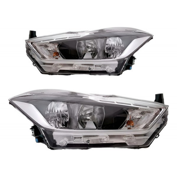 Par Farol Kicks 2017 A 2021 Com Motor Sem Projetor Sem Led