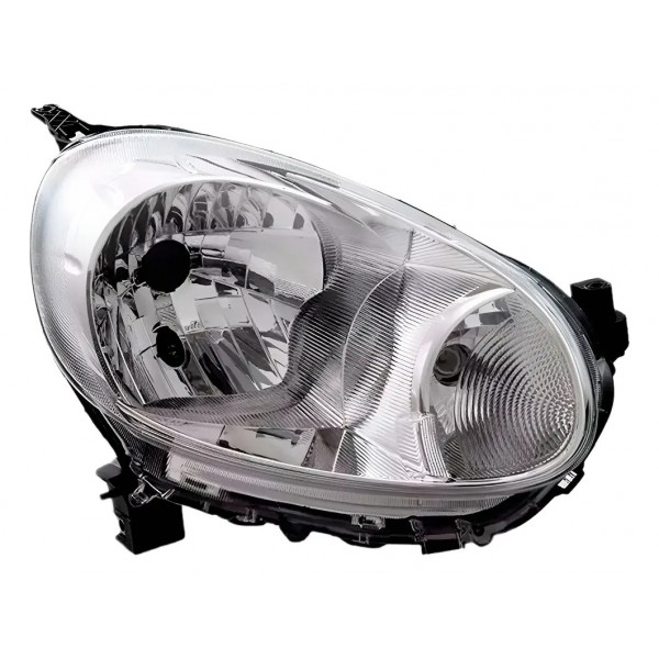 Farol Para Nissan March 2011 2012 2013 Cromado Manual