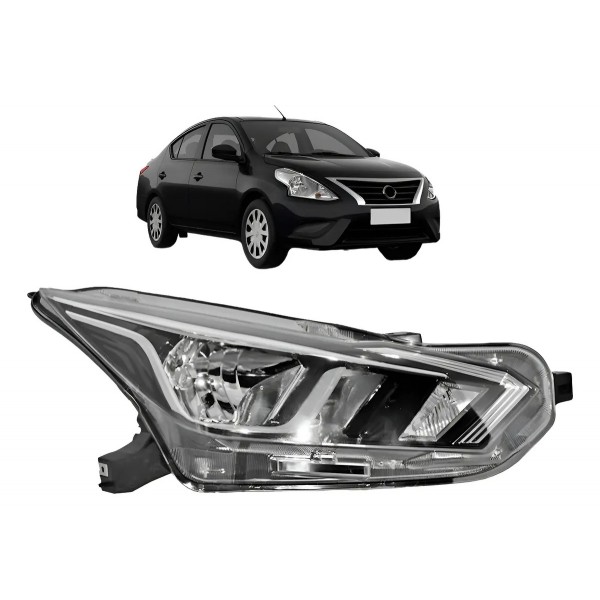Farol Versa 2020 2021 2022 Regulagem Manual