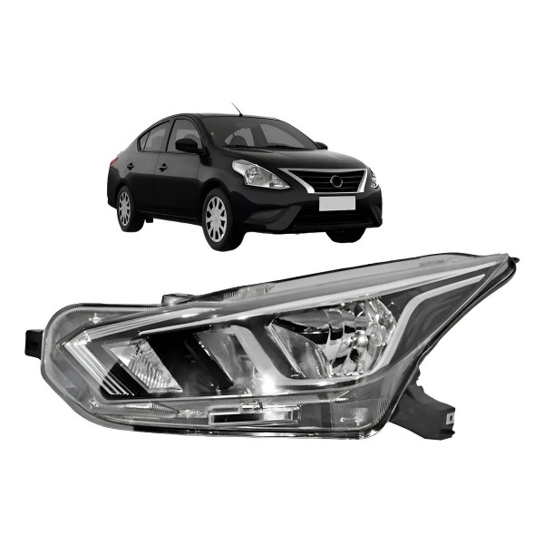 Farol Versa 2020 2021 2022 Regulagem Manual