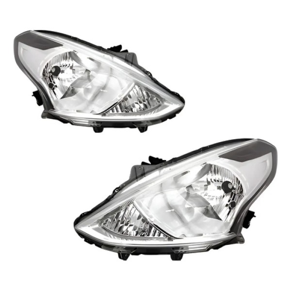 Par Farol Manual Cromado Versa 2016 A 2019