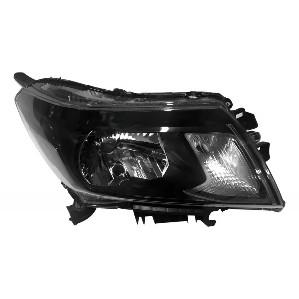 Farol Manual Para Nissan Frontier 2017 A 2021 Mascara Negra