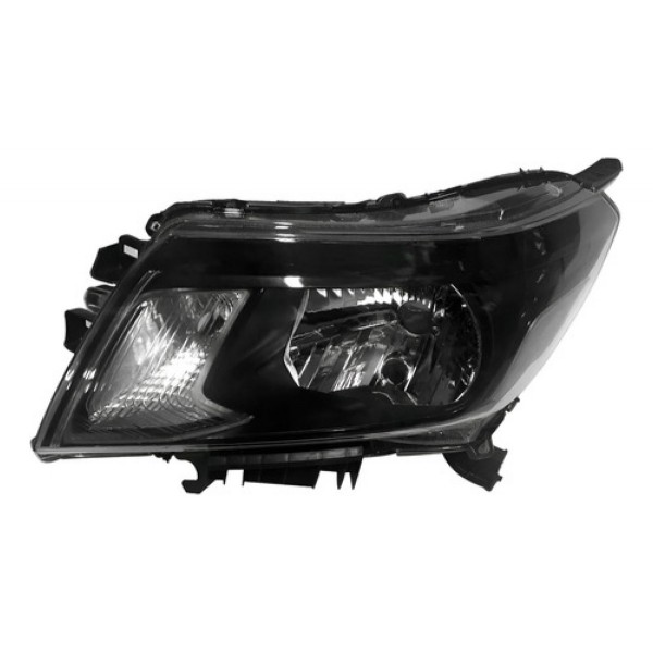 Farol Manual Para Nissan Frontier 2017 A 2021 Mascara Negra