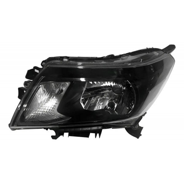 Farol Manual Para Nissan Frontier 2017 A 2021 Mascara Negra