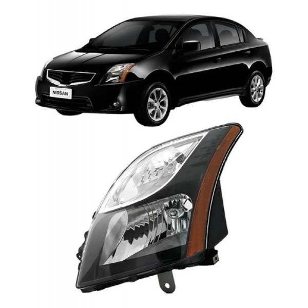 Farol Mascara Negra Nissa Sentra 2011 A 2013