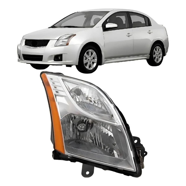 Farol Sentra 2010 2011 2012 2013 Foco Simples Cromado