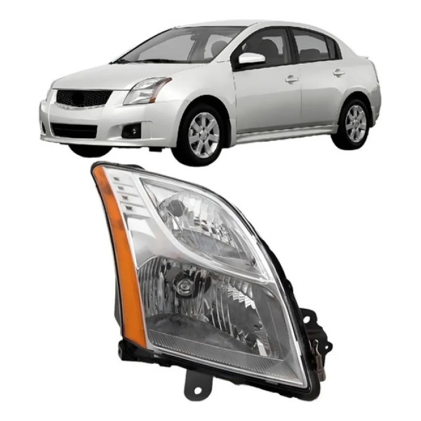 Farol Sentra 2010 2011 2012 2013 Foco Simples Cromado