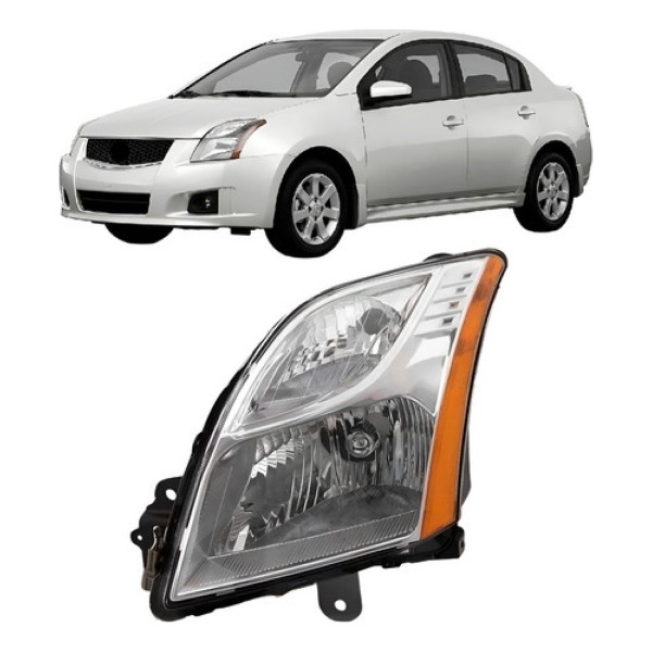 Farol Cromado Sentra 2010 A 2013
