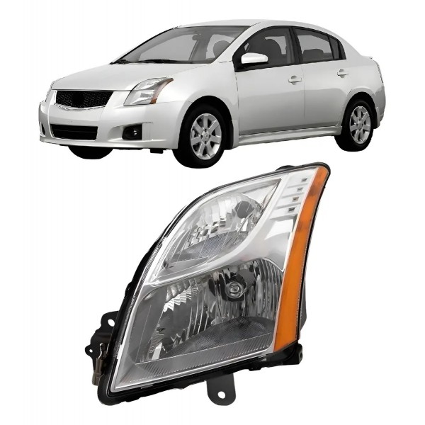 Farol Cromado Sentra 2010 A 2013