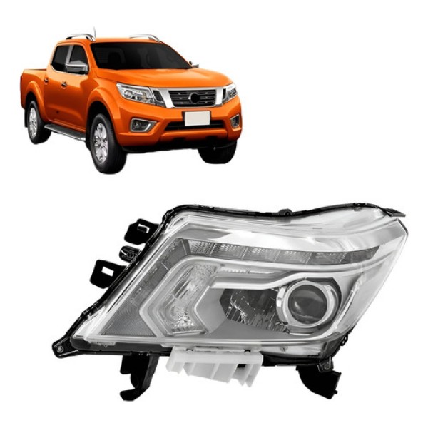 Farol Cromado Manual Frontier 2017 A 2020 C/ Led