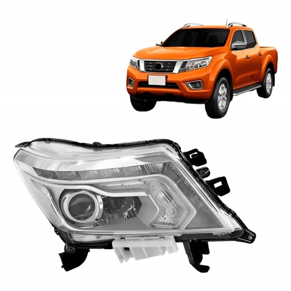 Farol Cromado Manual Frontier 2017 A 2020 C/ Led