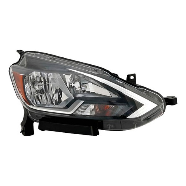 Farol Sentra 2016 2017 2018 Mascara Negra Sem Led