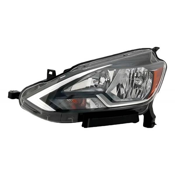 Farol Sentra 2016 2017 2018 Mascara Negra Sem Led