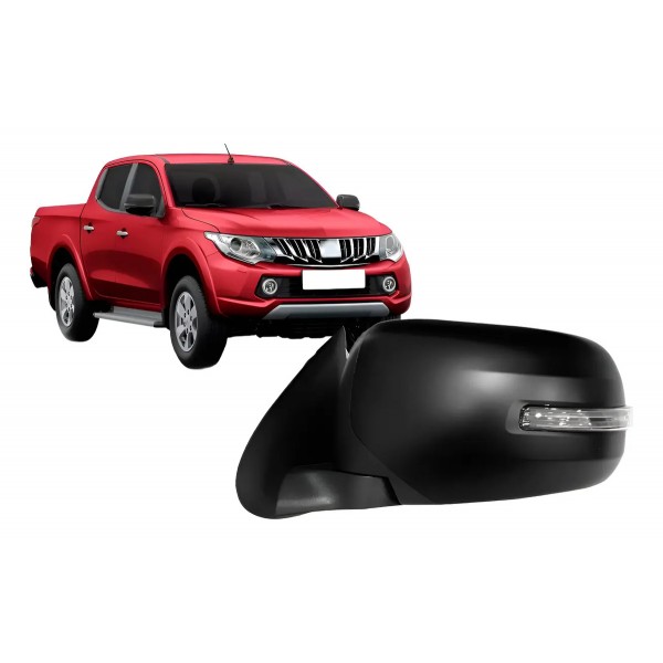 Retrovisor Triton 2017 2018 2019 Eletrico Com Pisca Preto