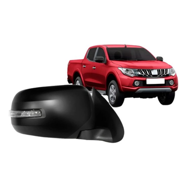 Retrovisor Triton 2017 2018 2019 Eletrico Com Pisca Preto