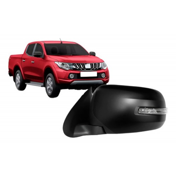 Retrovisor Triton 2017 2018 2019 Eletrico Com Pisca Preto