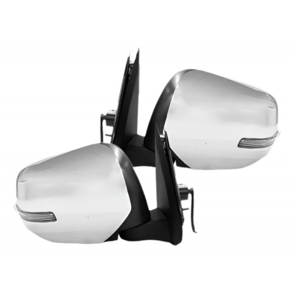 Par Retrovisor Externo Triton 2017 18 2019 Eletrico Cromado