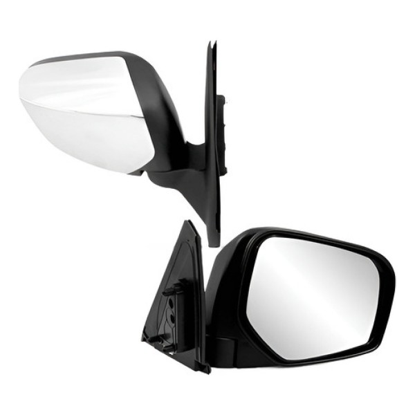 Par Retrovisor L200 Triton Fixo Capa Cromada 2007 A 2016