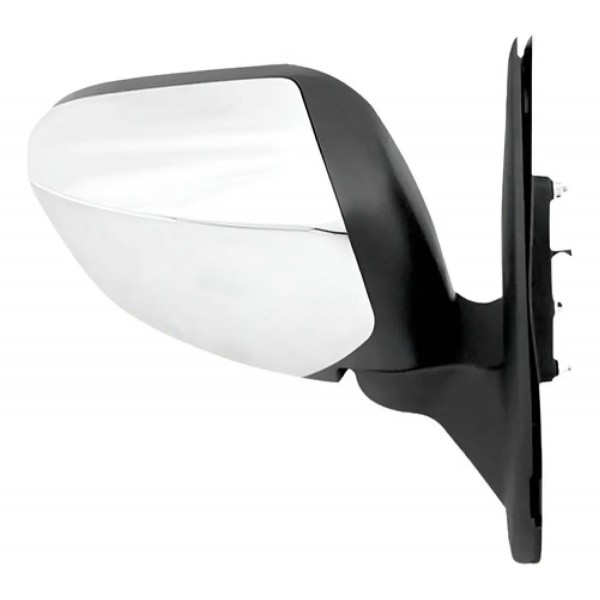 Retrovisor L200 Triton Fixo Capa Cromada 2007 A 2016