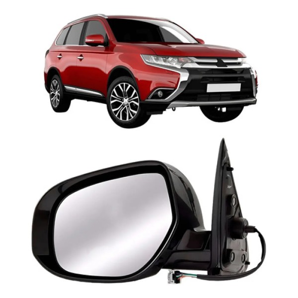 Retrovisor Outlander 2016 A 2019 Retratil Termico Com Pisca